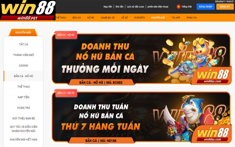 Ưu điểm khi tham gia chơi bắn cá JiLi tại Win88